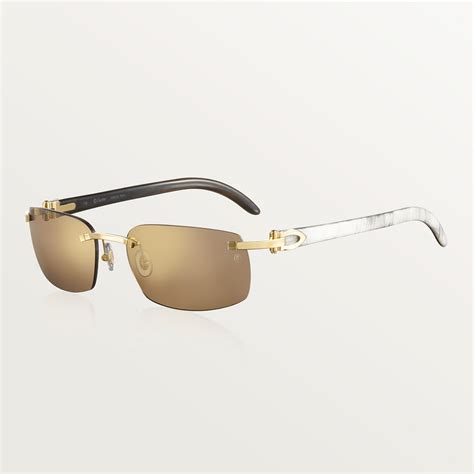 cartier glasses buffalo horn